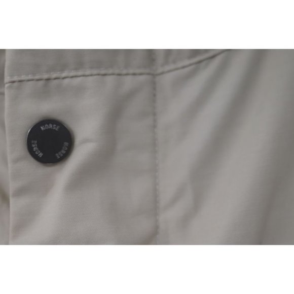 Norse Projects Nunk jacket Mens L Summer Cotton Nylon Hooded Ecru cargo Pockets - Picture 2 of 16